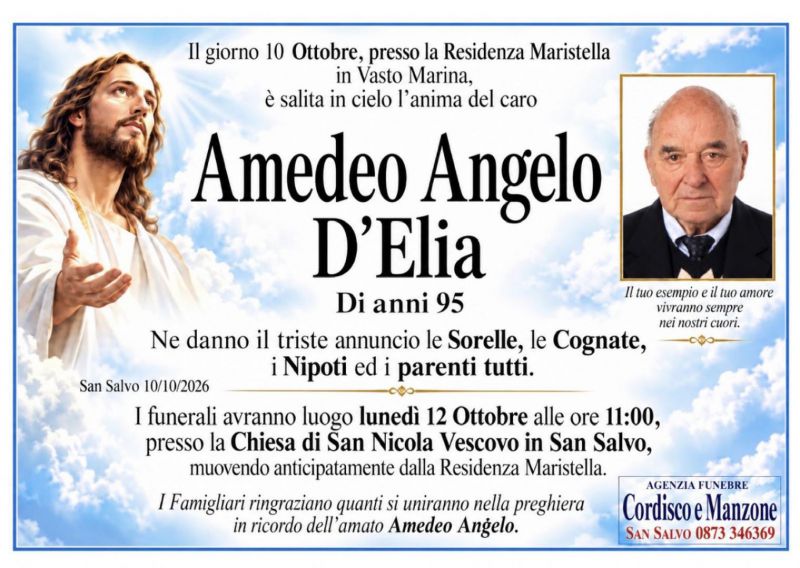 Amedeo Angelo D’Elia 10/10/2026