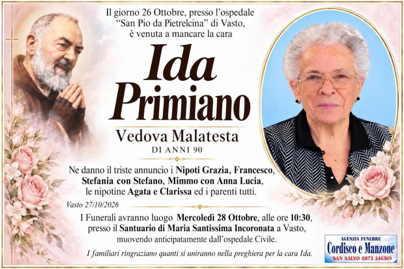 Ida Primiano 27/10/2026